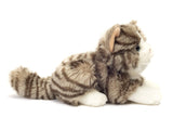 Teddy Hermann Teddy Hermann - Cat lying grey 20 cm - plush toy - stuffed toy