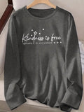 temu tshirt Kindness is Free Sprinkle it Everywhere Long Sleeve T Shirt