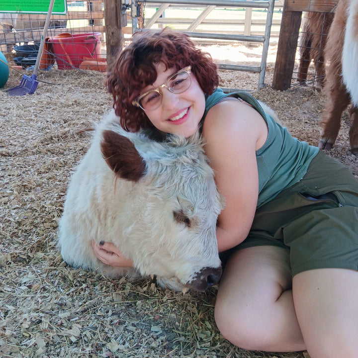 The Pink Pigs, Animal Lover's Boutique Experience Fee/Gift Baby Cow Cuddle for Two Rooterville EXPERIENCES