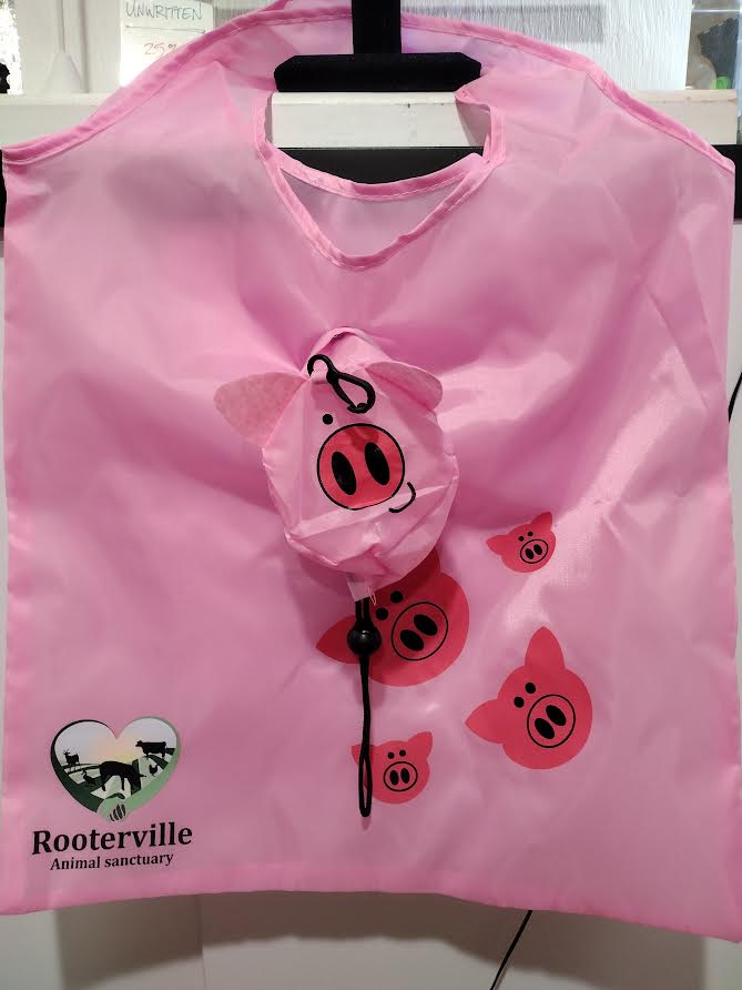 The Pink Pigs, Animal Lover's Boutique Shopping Totes Pig - Pink Reusable Waterproof Shopping Bags Pig Cow Honeybee Ladybug