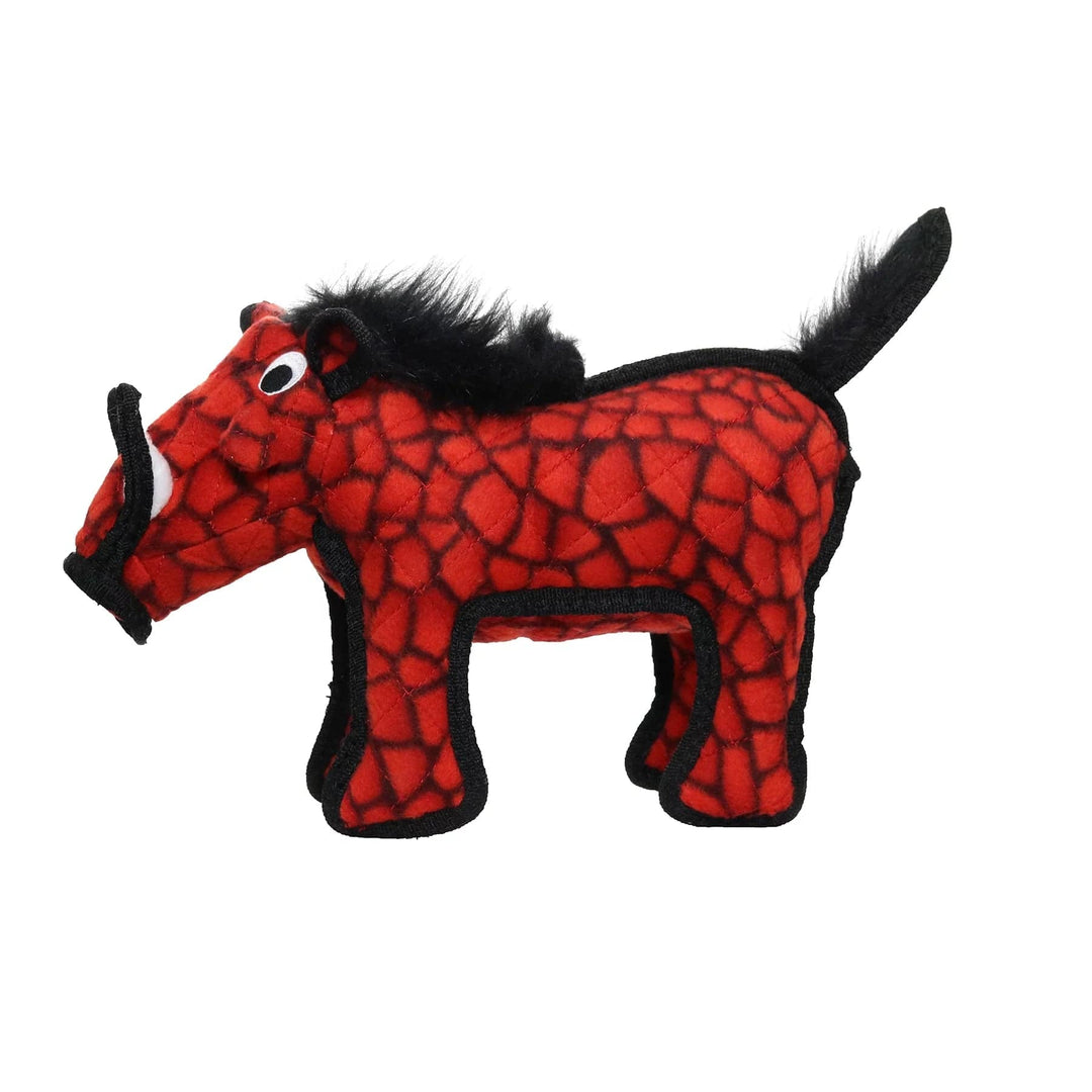 The Pink Pigs Dog Chew Toy Desert Warthog Red - Multiple Layers