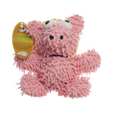 The Pink Pigs Dog Chew Toy Junior Mighty Microfiber Ball Pig, Squeaky Dog Toy and Jr Pig