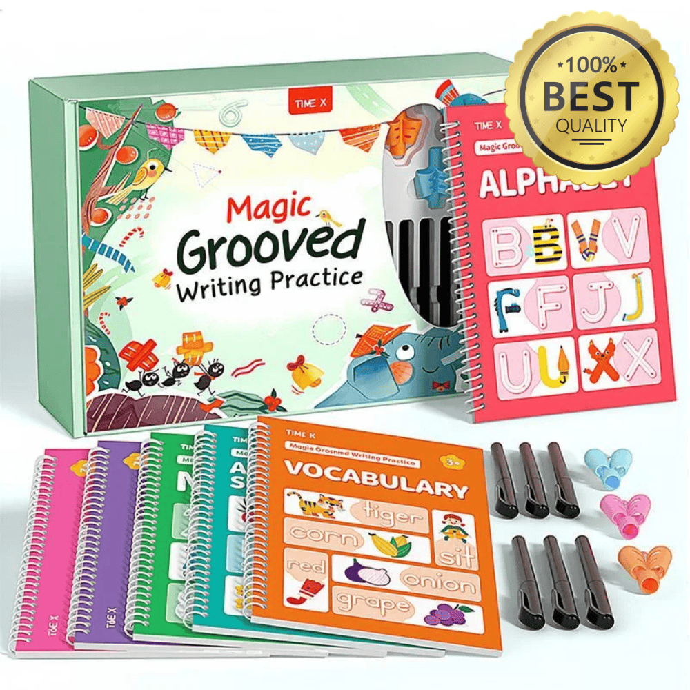 The Pink Pigs Pink Pigs™ Reusable Grooved Handwriting Workbook