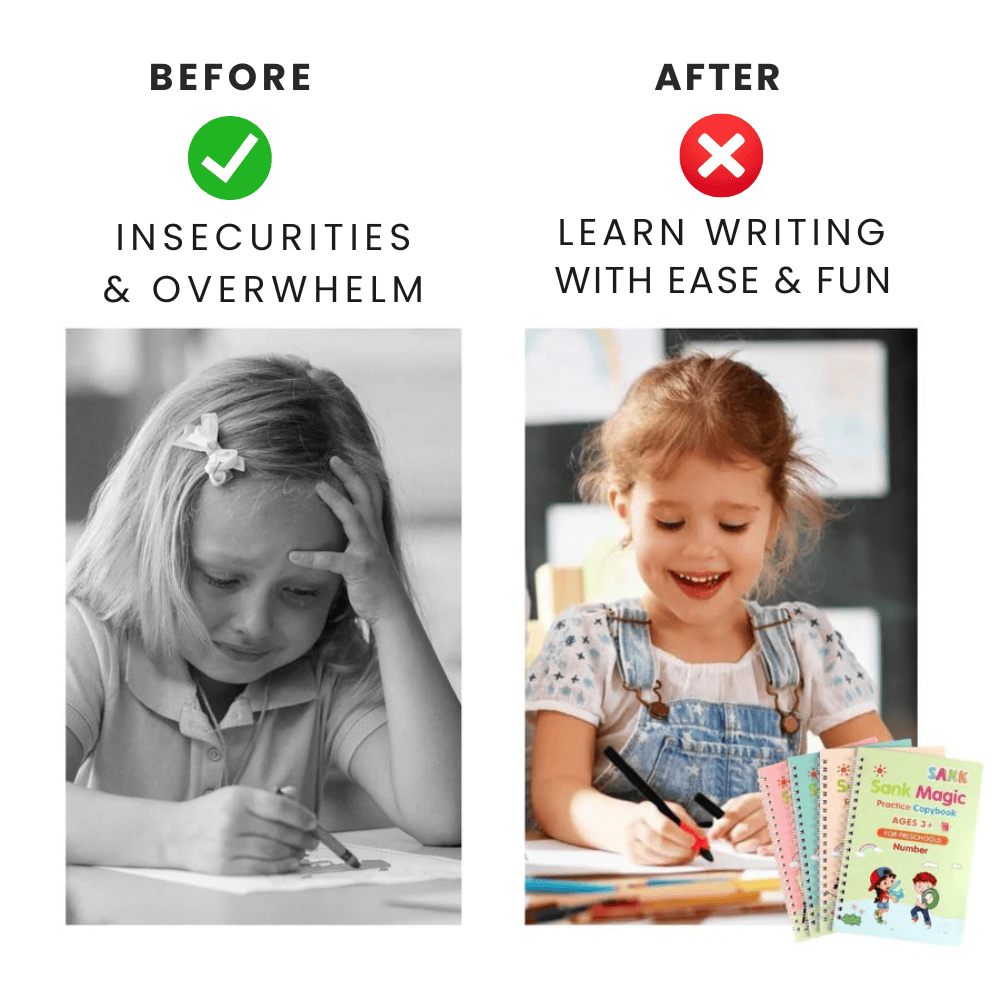 The Pink Pigs Pink Pigs™ Reusable Grooved Handwriting Workbook