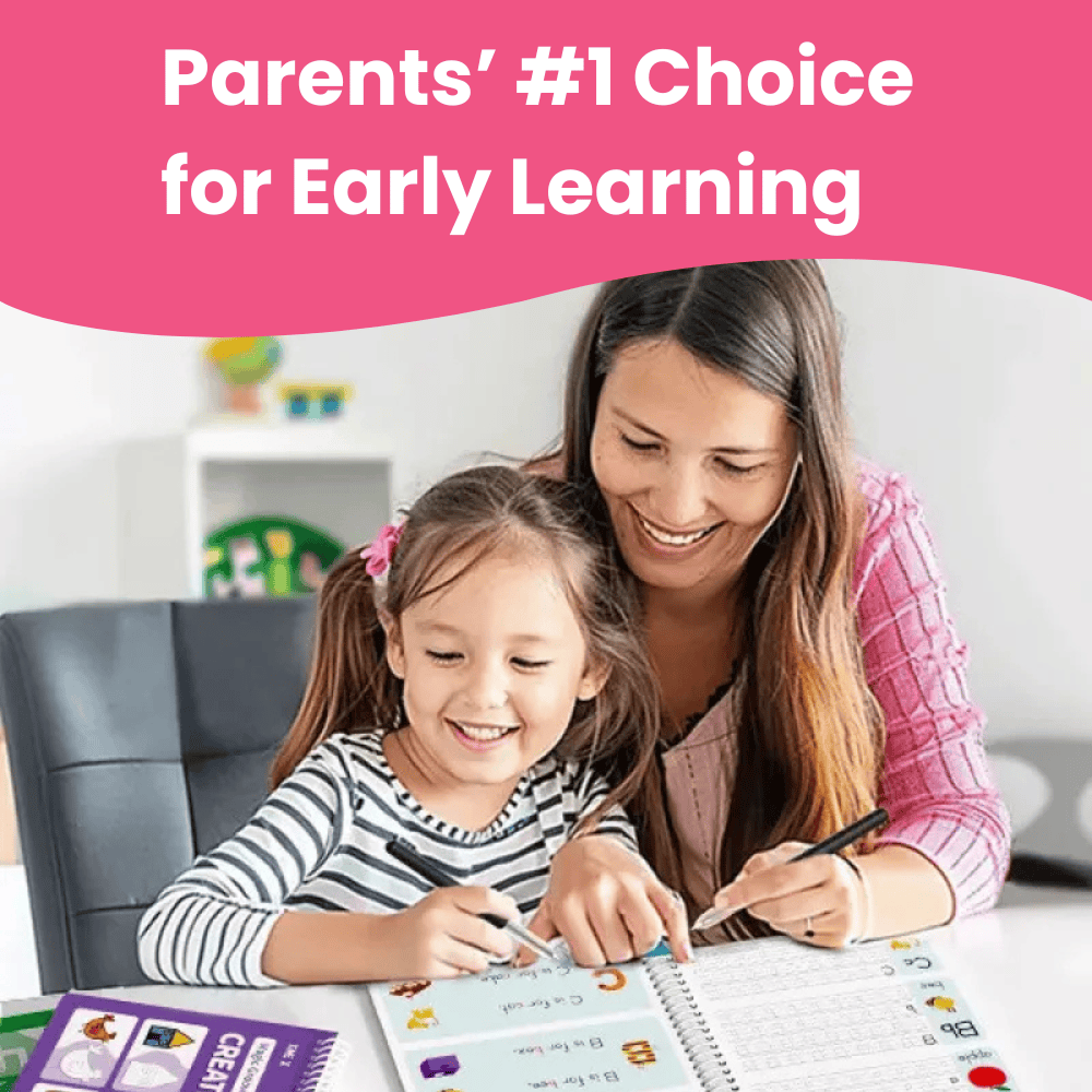 The Pink Pigs Pink Pigs™ Reusable Grooved Handwriting Workbook