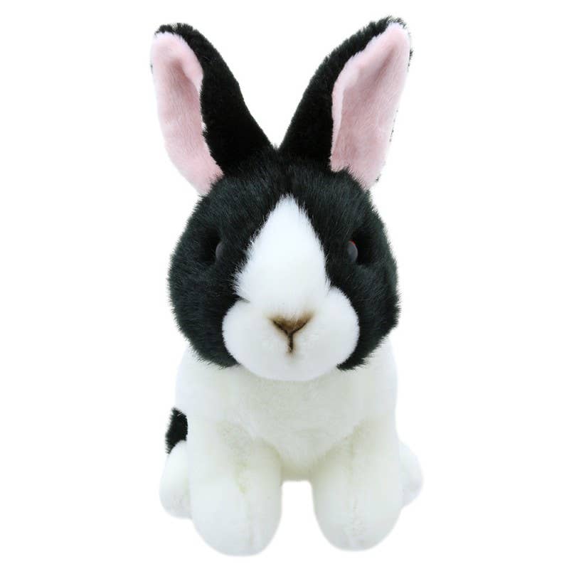 Mini Rabbit (Black & White Dutch) WilberryPlush Toy – The Pink Pigs