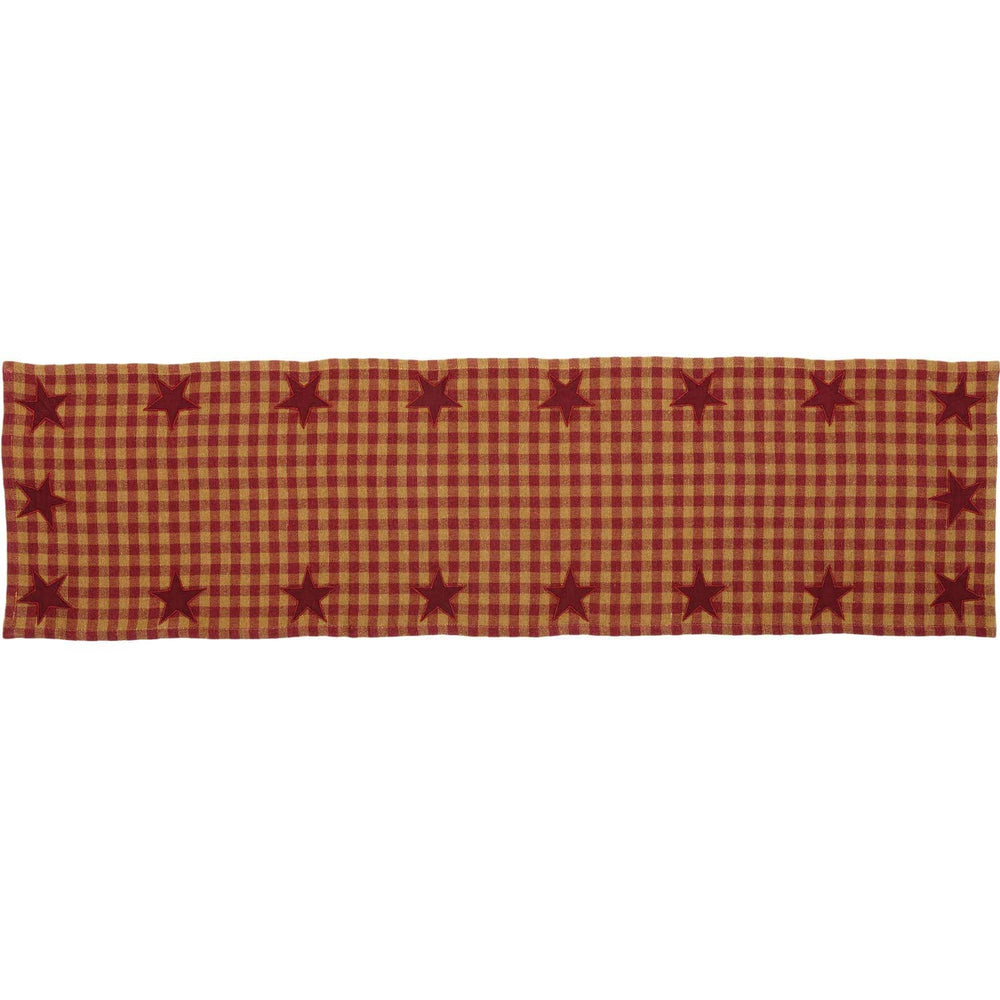 VHC Brands VHC Brands - Burgundy Star Runner Woven 13x48