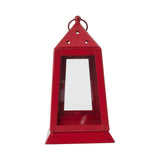 VHC Brands VHC Brands - Metal Lantern Barn Red Tealight Holder 9x5x5