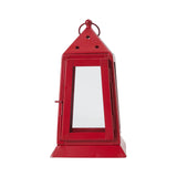 VHC Brands VHC Brands - Metal Lantern Barn Red Tealight Holder 9x5x5