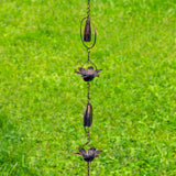 Zaer Ltd. International Zaer Ltd. International - 76" Long Iron Rain Chain with Daisies