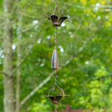 Zaer Ltd. International Zaer Ltd. International - 76" Long Iron Rain Chain with Daisies