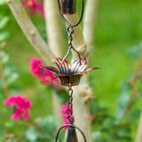 Zaer Ltd. International Zaer Ltd. International - 76" Long Iron Rain Chain with Daisies