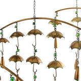 Zaer Ltd. International Zaer Ltd. International - Antique Copper Umbrella Wind Chimes with Bells- 3 Sizes