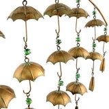 Zaer Ltd. International Zaer Ltd. International - Antique Copper Umbrella Wind Chimes with Bells- 3 Sizes