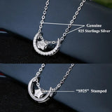 zhuhai rinntin jewelry co,. ltd sterling silver necklace Moon & Star Necklace