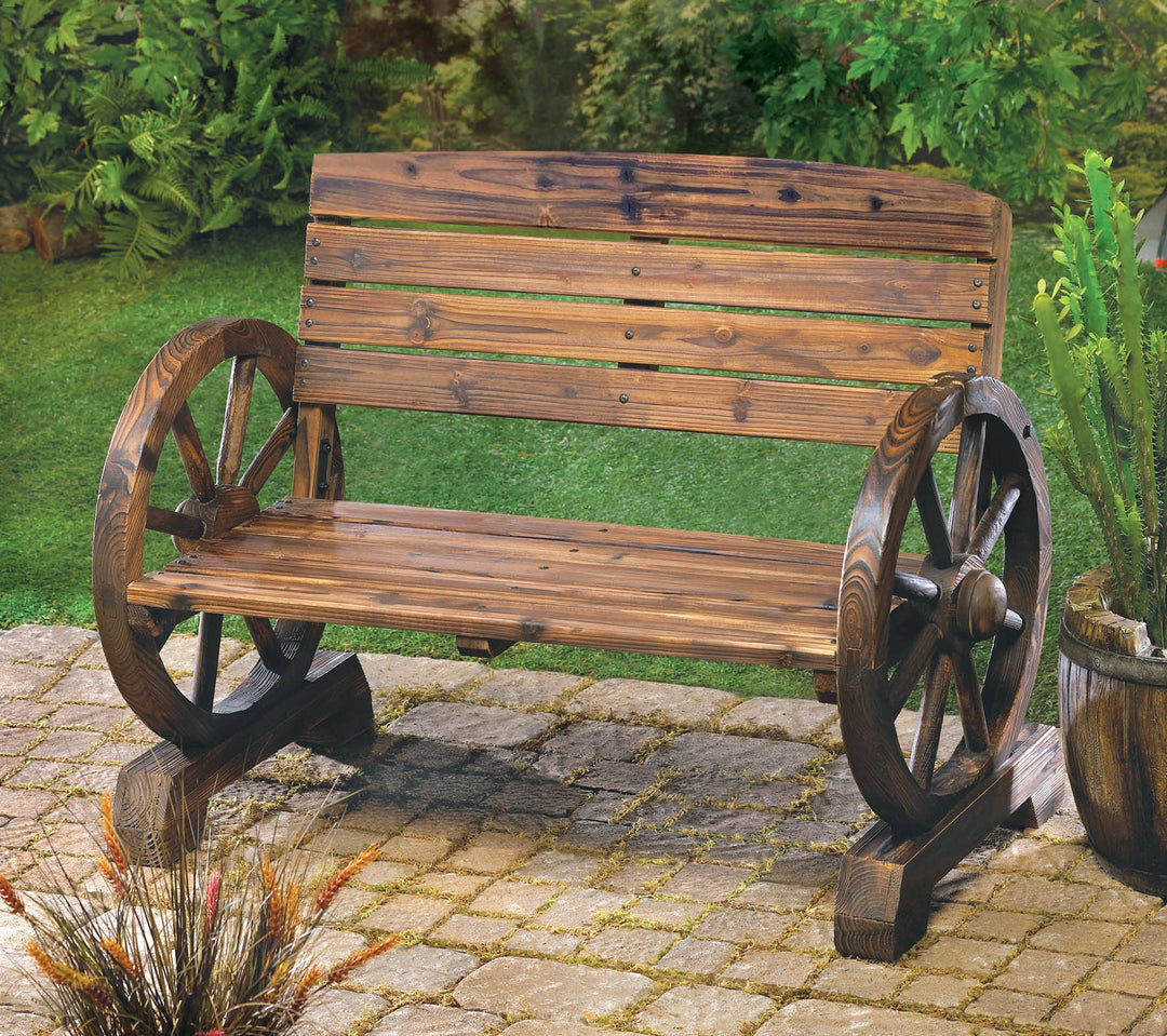 Zingz Home Zingz Home - Wagon Wheel Bench