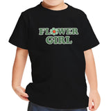 Flower Girl Toddler T-Shirt - Cool Art Kids' T-Shirt - Themed Tee Shirt for Toddler