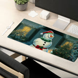 Snow Design Desk Mat - Christmas Desk Pad - Art Laptop Desk Mat