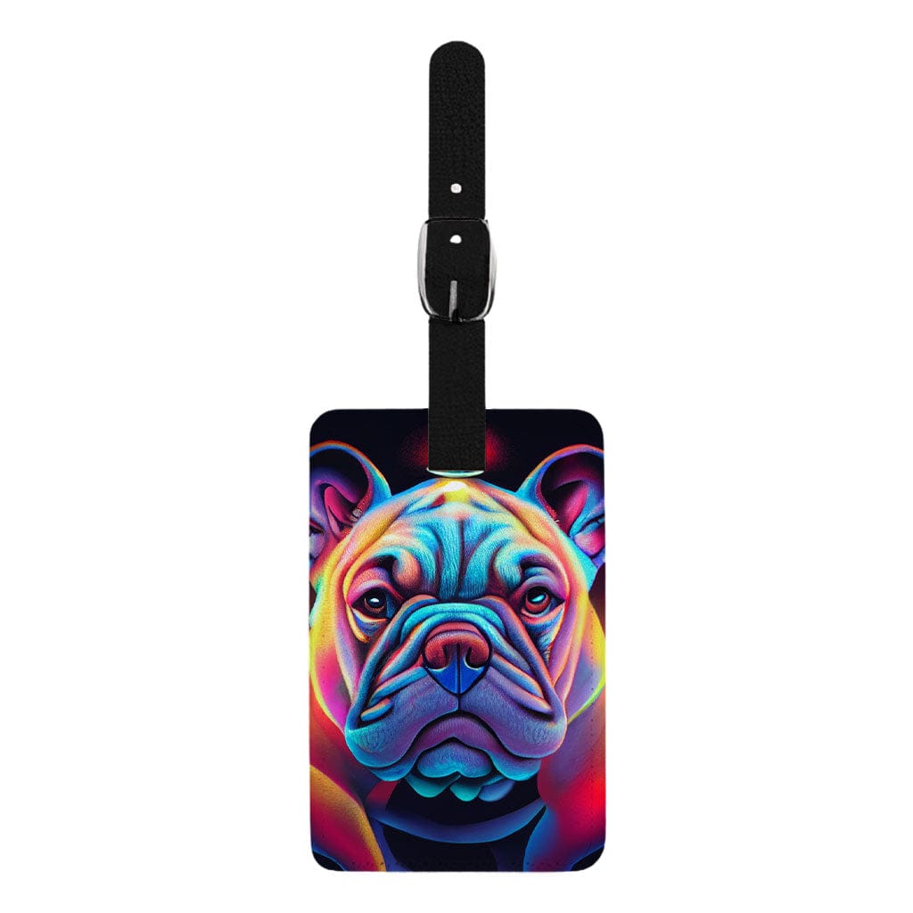 Cute Bulldog Luggage Tag - Magic Travel Bag Tag - Art Luggage Tag