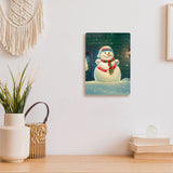 Snowman Design Metal Photo Prints - Snow Decor Pictures - Cute Decor Pictures