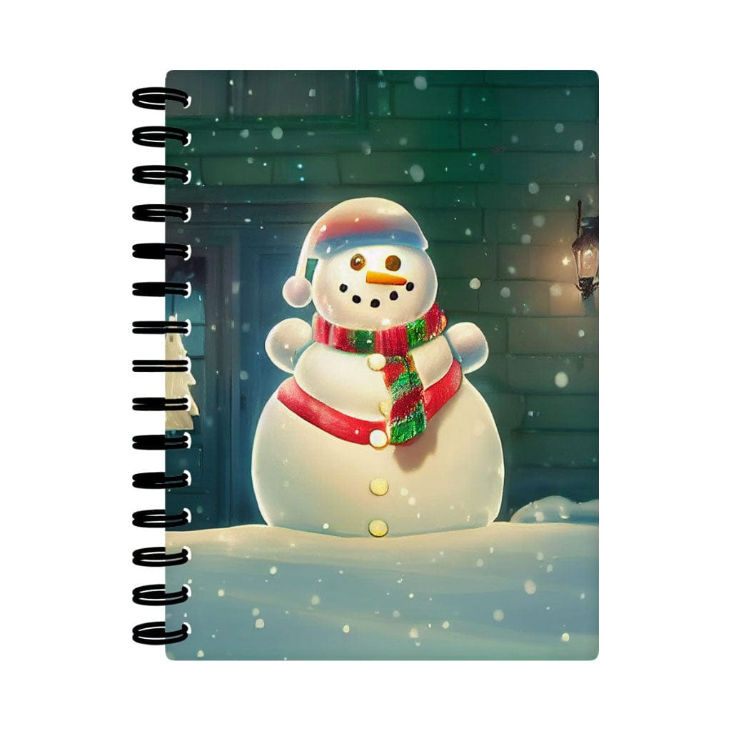 Snowman Design Spiral Notebook - Snow Notebook - Cute Notebook