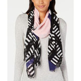 Calvin Klein Geo Colorblocked Scarf - The Pink Pigs, A Compassionate Boutique