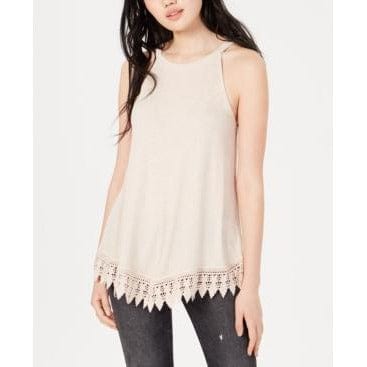 Hippie Rose Juniors' Rib-Knit Crochet Tunic Tank Top - The Pink Pigs, A Compassionate Boutique