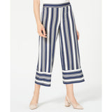BCX Juniors' Striped Cropped Pants Navy/White Medium *