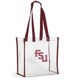 Seminole or Gator Clear Stadium Tote - The Pink Pigs, A Compassionate Boutique