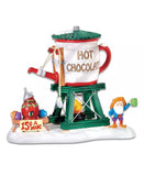 Enesco Villages Hot Chocolate Tower Metal, Polyresin, Porcelain Hand Painted and Hand Crafted