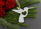 Bird Metal Ornaments:  Cardinal, Owl, Hummingbird, Loon *
