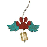 Horse, Dog & Paw-Wings Bell Ornament Western Handmade - The Pink Pigs, Animal Lover's Boutique