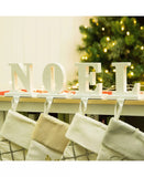 5.91" H Noel Stocking Traditional style Metal Holder 4pcs Set Imported