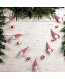 Christmas Gnome Garland Holiday Decor Polyester Imported