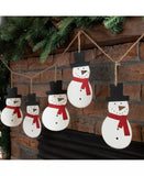 Christmas Metal Snowman Garland Imported Decoration for the Holiday Season