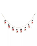 Christmas Metal Snowman Garland Imported Decoration for the Holiday Season