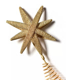 Laura Johnson Beaded Star Tree Topper Metal Beads  Christmas tree Decor