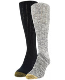 Gold Toe 2-Pk.Lodge Collection Girlfriend Slouch Boot Socks Chambrey Denim