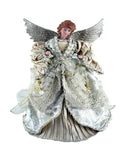 16" Gilded Angel Tree Topper Hand painted Hand crafted