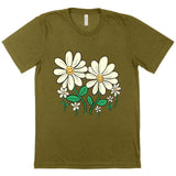 Viscose Flower T-Shirt - Women's Flower T-Shirt - Cute T-Shirt