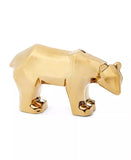 Holiday Lane's Porcelain Figurine Shine Bright Gold-Tone Bear Décor Porcelain Imported