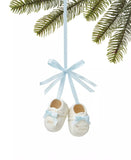 Holiday Lane 2021 Baby's 1st Christmas Blue Porcelain Ornament