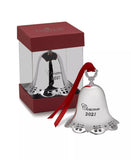 2021 Silver-Plated 42nd Edition Pierced Bell Ornament Sterling Silver Christmas Decor