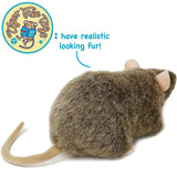 Plush Realistic Rat | 7 Inch Stuffed Animal Plush - Rat Plush Toy for Kids