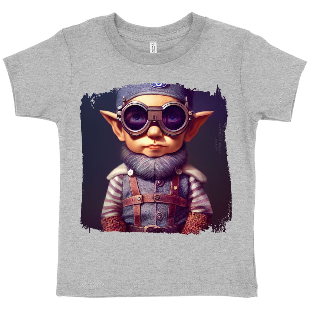Anime Character Toddler T-Shirt - Gnome Kids' T-Shirt - Pilot Tee Shirt for Toddler