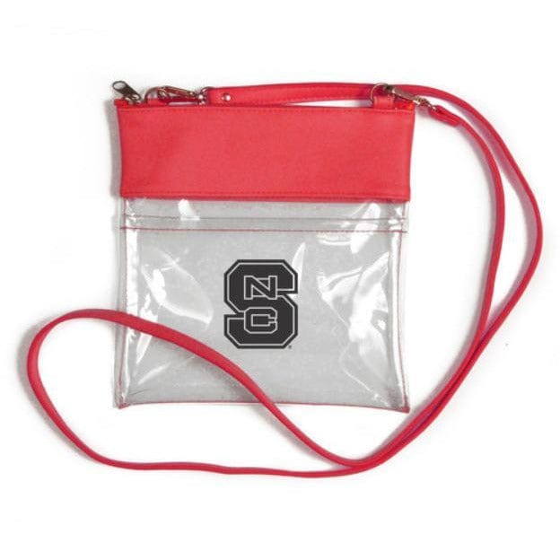 Desden Clear Gameday Crossbody Handbag - 7.5"w x 8"h - The Pink Pigs, A Compassionate Boutique