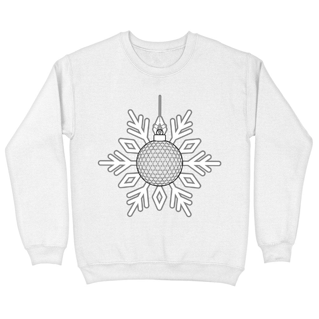 Snowflake Design Sweatshirt - Snowflake Crewneck Sweatshirt - Christmas Sweatshirt