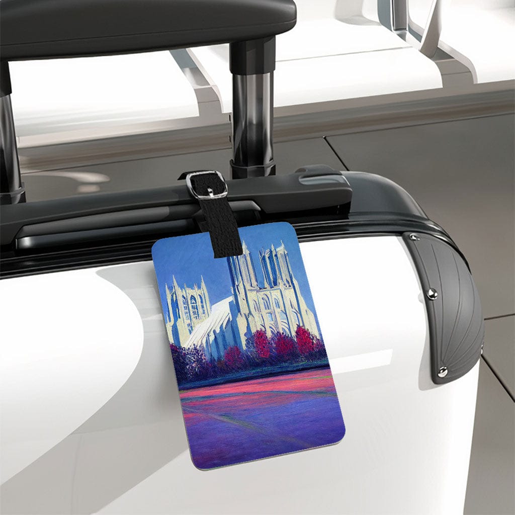 Washington Luggage Tag - Cathedral Travel Bag Tag - Claude Monet Luggage Tag