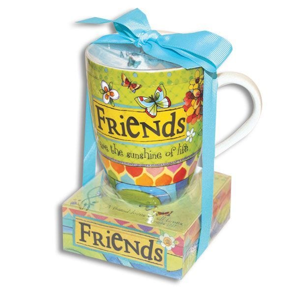 Friends Are Sunshine Mug and Notepad Gift Set - The Pink Pigs, A Compassionate Boutique