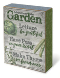 ADVICE FROM THE GARDEN Wooden Box Sign